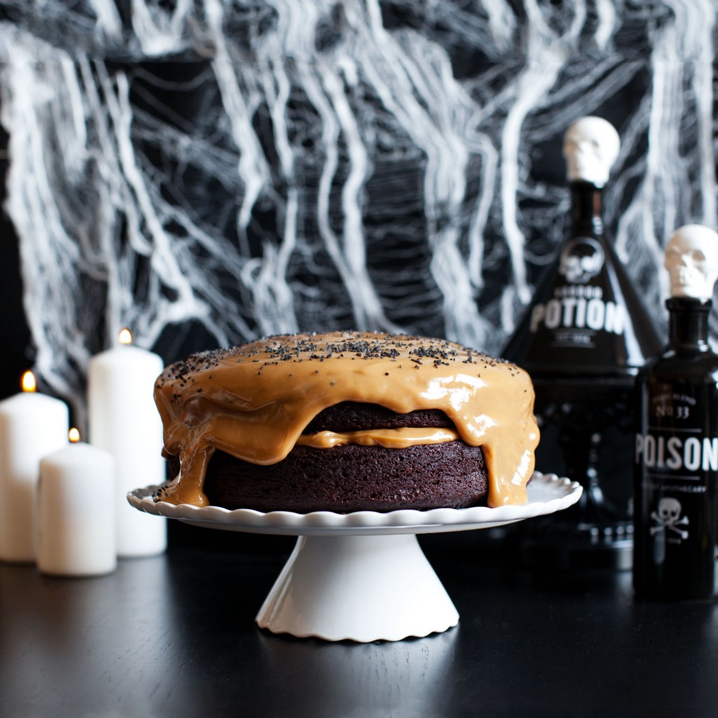 Halloween Devil’s Booze Cake Recipe